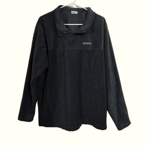 Men's 2x XXL Columbia Grey / Gray Pull Over Sweater Long Sleeve